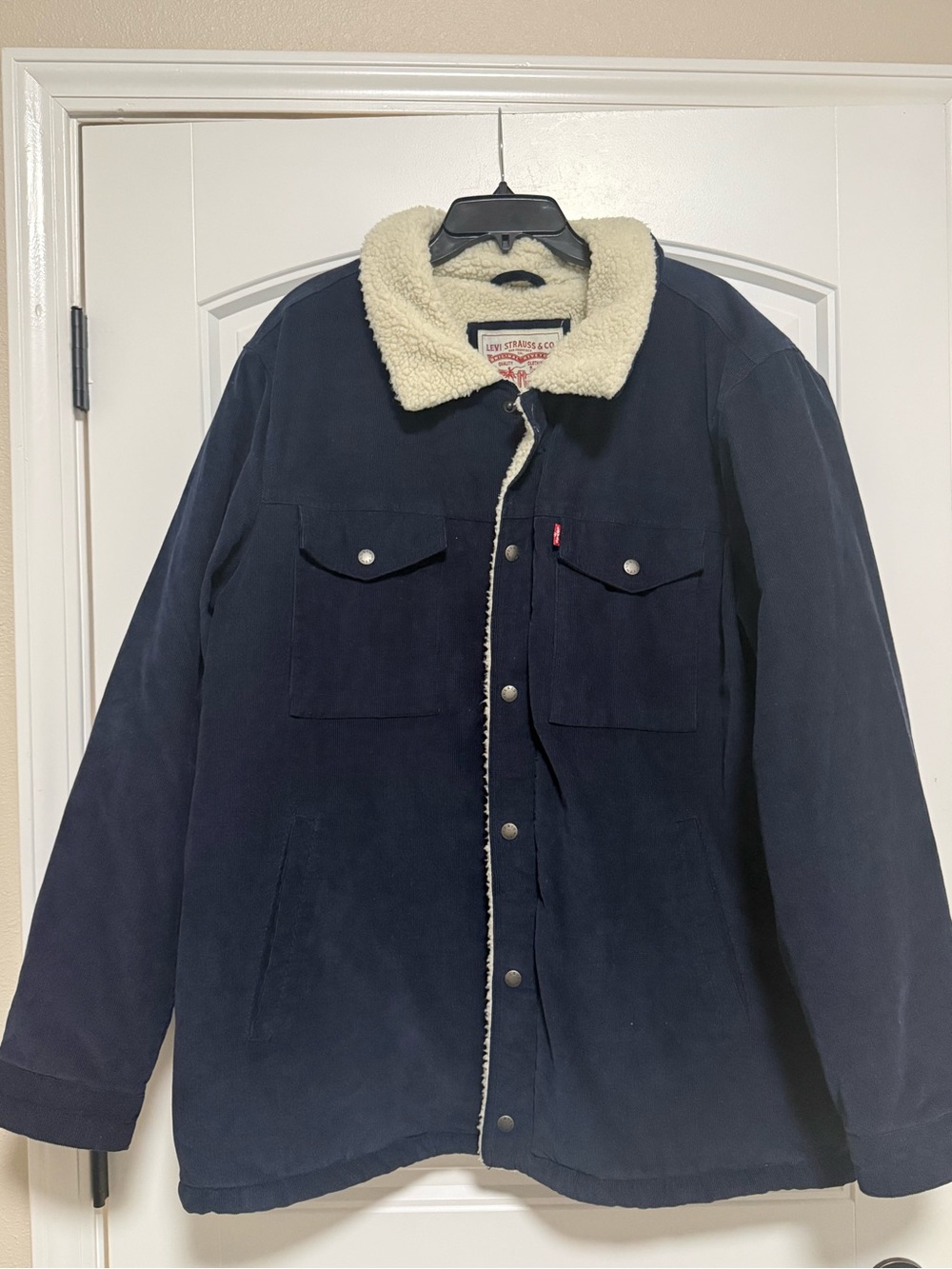 Levi’s Big and Tall Sherpa Lines Corduroy Trucker Jacket